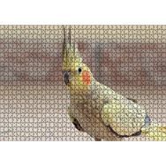 Cakapuzzle Sevimli Sarı Kakadu Papağanı 120 Parça Ahşap Puzzle