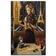 Cakapuzzle Seyahat Planı Yapan Kadın Ahşap 500 Parça Puzzle
