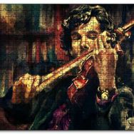 Cakapuzzle Sherlock Benedict Cumberbatch Keman Mdf 120 Parça Puzzle