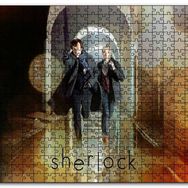 Cakapuzzle Sherlock ve Watson Koşuyor Mdf 500 Parça Puzzle