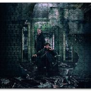 Cakapuzzle Sherlock ve Watson Yıkıntılar Arasında Mdf 120 Parça Puzzle