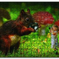 Cakapuzzle Sincap Kız Fotoğraf Çekimi Ahşap 255 Parça Puzzle