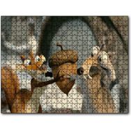 Cakapuzzle Sincap Scrat İle Fındık Toplamaca Görseli Mdf 1000 Parça Puzzle