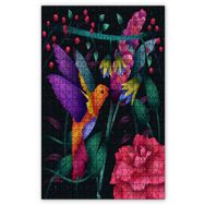 Cakapuzzle Sinekkuşu Renkli Abstrakt Dijital Art Ahşap 255 Parça Puzzle