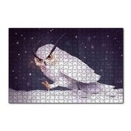 Cakapuzzle Sinirli Kar Baykuşu 120 Parça Ahşap Puzzle