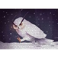 Cakapuzzle Sinirli Kar Baykuşu Mdf 1000 Parça Puzzle