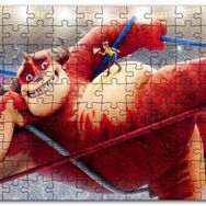 Cakapuzzle Sirkte İpler Üzerindeki Sevimli Canavar Mdf 120 Parça Puzzle