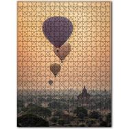 Cakapuzzle Sisler Içindeki Şehir ve Sıcak Hava Balonları 1000 Parça Puzzle
