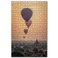 Cakapuzzle Sisler Içindeki Şehir ve Sıcak Hava Balonları 120 Parça Puzzle