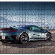 Cakapuzzle Siyah Acura Nsx Arka Görünüş Mdf 1000 Parça Puzzle