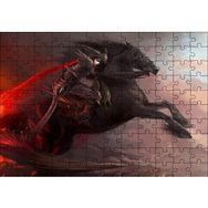 Cakapuzzle Siyah Atlı Savaşçı Mdf 120 Parça Puzzle