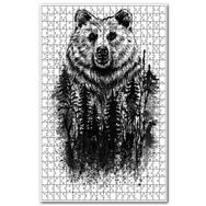 Cakapuzzle Siyah Ayı Ormanda Gezinti Ahşap 255 Parça Puzzle