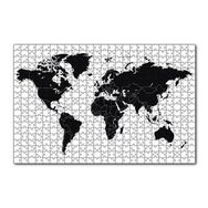 Cakapuzzle Siyah Beyaz Dünya Haritası 120 Parça Puzzle