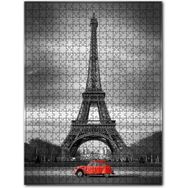 Cakapuzzle Siyah Beyaz Eyfel ve Kırmızı Araba 1000 Parça Puzzle