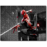 Cakapuzzle Siyah Kırmızı Kostümlü Spider Man Mdf 120 Parça Puzzle