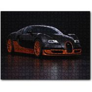 Cakapuzzle Siyah Turuncu Bugatti 500 Parça Puzzle