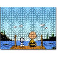Cakapuzzle Snoopy Charlie Kahverengi Mdf 120 Parça Puzzle