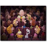 Cakapuzzle Snoopy ve Arkadaşları Sinemada Mdf 120 Parça Puzzle