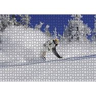 Cakapuzzle Snowboard Spor Karda Uçmak 120 Parça Ahşap Puzzle