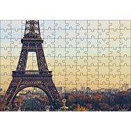 Cakapuzzle Sonbahar Günbatımı Eyfel Kulesi ve Şehir Manzarası 120 Parça Puzzle
