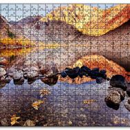 Cakapuzzle Sonbahar Renkleri ve Berrak Dağ Gölü Mdf 500 Parça Puzzle