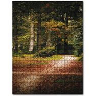 Cakapuzzle Sonbahar Yaprakları Patika ve Sık Orman Ahşap 255 Parça Puzzle