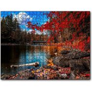 Cakapuzzle Sonbaharda Göl ve Yapraklar 120 Parça Puzzle