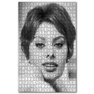 Cakapuzzle Sophia Loren Çekici Ahşap 1000 Parça Puzzle