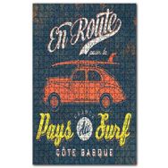 Cakapuzzle Sörf Tatili Afişi Desenli Görsel Ahşap 255 Parça Puzzle