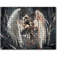 Cakapuzzle Şövalye Melek Kanatları ve Kılıçlar 120 Parça Ahşap Puzzle