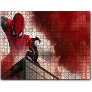 Cakapuzzle Spiderman Kızıl Bulutlar Görseli 1000 Parça Ahşap Puzzle