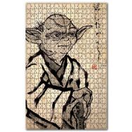 Cakapuzzle Star Wars Yoda Ahşap Zeminde Görsel Ahşap 1000 Parça Puzzle