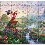 Cakapuzzle Su Kütlesinin Yanında Duran Mickey Mouse Mdf 255 Parça Puzzle