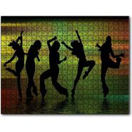 Cakapuzzle Su Üzerinde Dans Eden Kız Silüetleri 120 Parça Puzzle