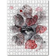 Cakapuzzle Suluboya Efekt Yaprakların Arasındaki Göz Mdf 1000 Parça Puzzle