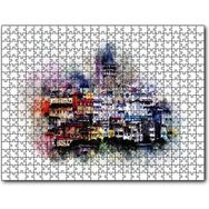 Cakapuzzle Suluboya Galata Manzarası 1000 Parça Puzzle