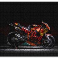 Cakapuzzle Suzuki Redbull Siyah Kırmızı Motorsiklet Mdf 500 Parça Puzzle