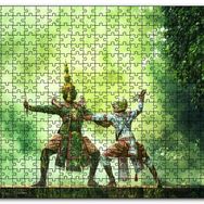 Cakapuzzle Tayland Sanatı Mdf 120 Parça Puzzle