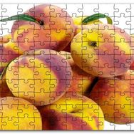 Cakapuzzle Taze Şeftaliler Beyaz Zemin Mdf 500 Parça Puzzle