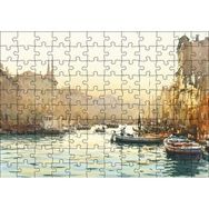Cakapuzzle Tekne Şehir Manzara Mdf 120 Parça Puzzle