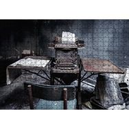 Cakapuzzle Terkedilmiş Daktilo Görseli Mdf 500 Parça Puzzle
