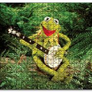 Cakapuzzle The Muppets Kurbağa Kermit ve Enstrümanı Mdf 500 Parça Puzzle