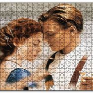 Cakapuzzle Titanic Rose ve Jack Dans Ediyor Mdf 120 Parça Puzzle