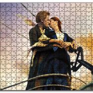 Cakapuzzle Titanik Öpücüğü Bulutlar Gemi Görseli Mdf 120 Parça Puzzle