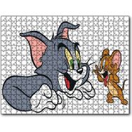 Cakapuzzle Tom ve Jerry Beyaz Arkaplan Mdf 1000 Parça Puzzle