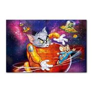 Cakapuzzle Tom ve Jerry Çizgi Filmi 120 Parça Ahşap Puzzle
