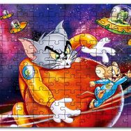 Cakapuzzle Tom ve Jerry Çizgi Filmi Mdf 120 Parça Puzzle