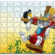 Cakapuzzle Tom ve Jerry Fare Sorunu Mdf 120 Parça Puzzle