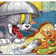 Cakapuzzle Tom ve Jerry Kovalayan Oyunlar Ev Mdf 1000 Parça Puzzle