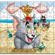 Cakapuzzle Tom ve Jerry Tough Tumble Mdf 1000 Parça Puzzle